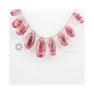 16 to 25 mm - 1 Line - Tourmaline Drops - 116.95 carats (ToDr1005)