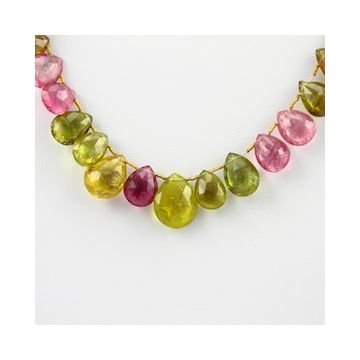 12.50 to 16.80 mm - 1 Line - Tourmaline Drops - 121.50 carats (ToDr1011)
