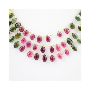 7 to 9 mm - 3 Lines - Tourmaline Drops - 105.00 carats (ToDr1012)