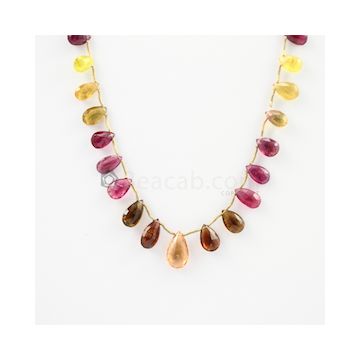 9 to 14.70 mm - 1 Line - Tourmaline Drops - 65.00 carats (ToDr1020)