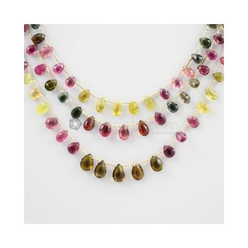 6.50 to 9.50 mm - 3 Lines - Tourmaline Drops - 102.00 carats (ToDr1021)