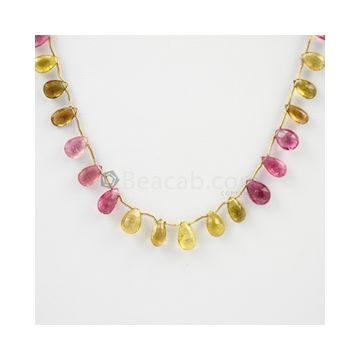 8 to 10 mm - 1 Line - Tourmaline Drops - 48.00 carats (ToDr1033)