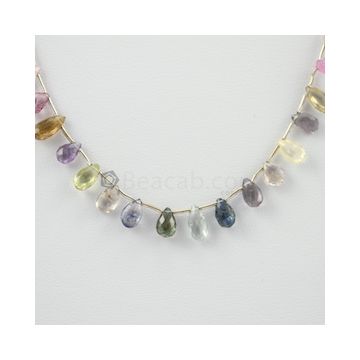 6 to 8.20 mm - 1 Line - Tourmaline Drops - 41.20 carats (ToDr1045)