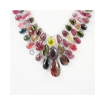 6.50 to 25 mm - 3 Lines - Tourmaline Drops - 204.00 carats (ToDr1048)
