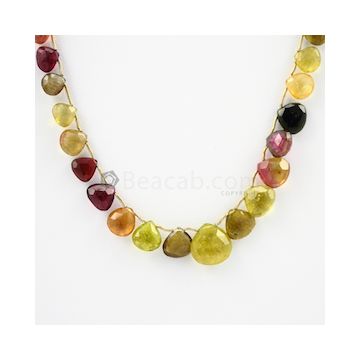 6 to 14 mm - 1 Line - Tourmaline Drops - 133.70 carats (ToDr1051)