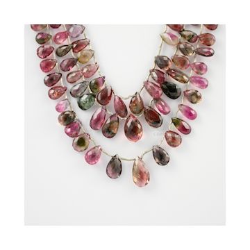 9 to 16.50 mm - 3 Lines - Tourmaline Drops - 239.25 carats (ToDr1056)